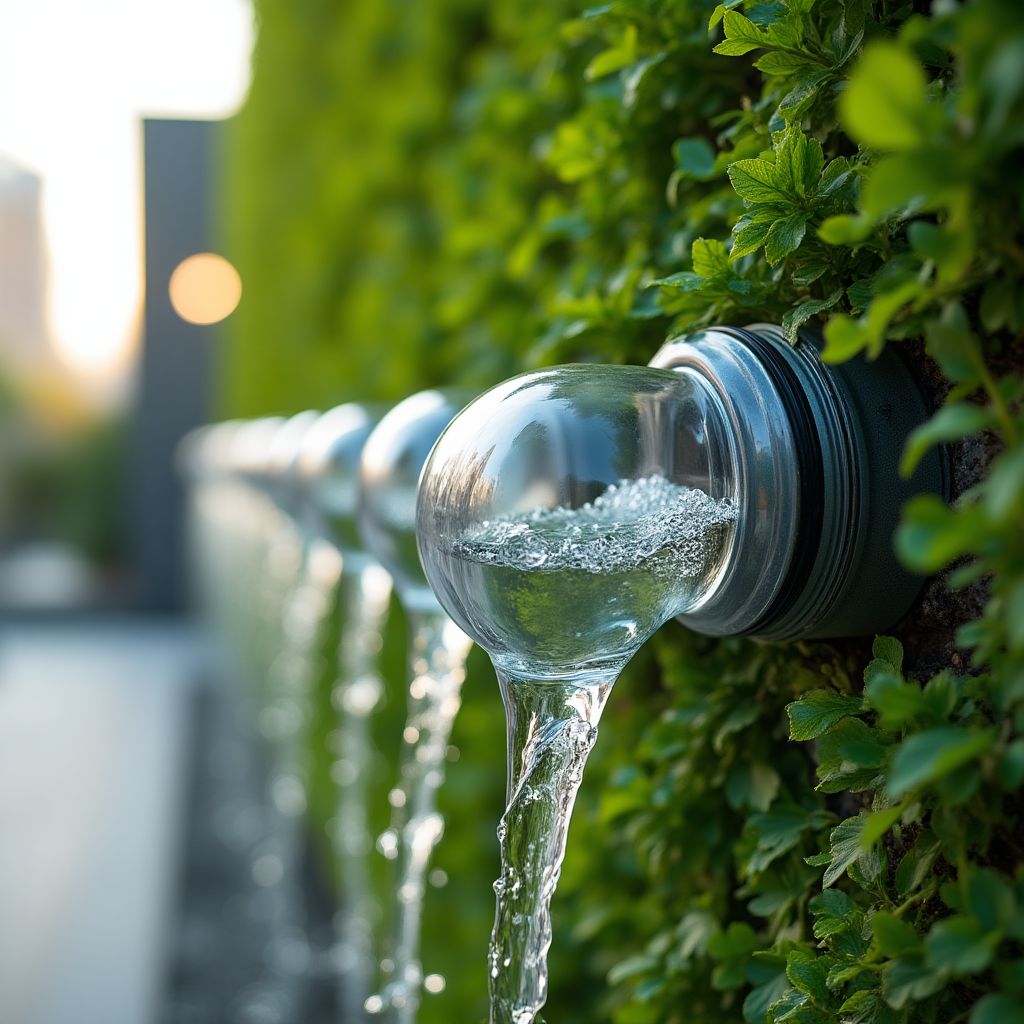 Sistema de recolección y reciclaje de agua de lluvia.
